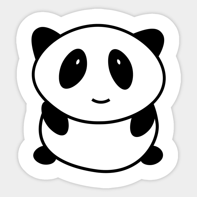 Panda Sticker by The Hustle Club